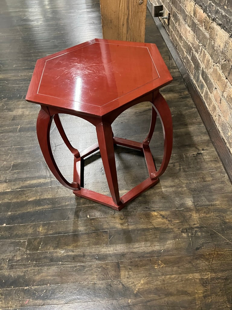 A lovely vintage mid-century side table designed by Michael Taylor for Baker Furniture Company.&nbsp; It was part of his Far East Collection.