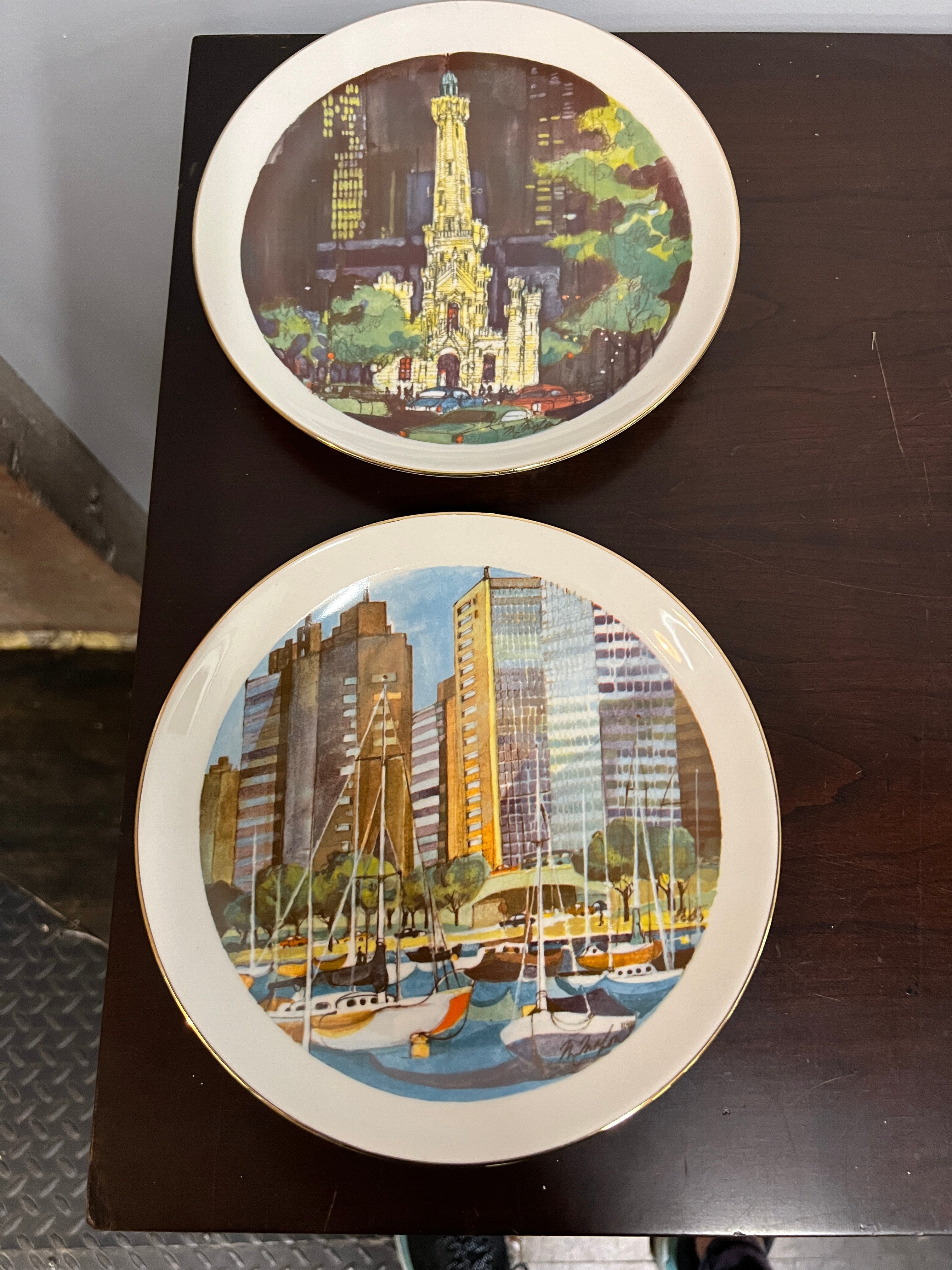 VINTAGE 70’s Franklin McMahon Chicago hotsell Collectible Plates set of 3