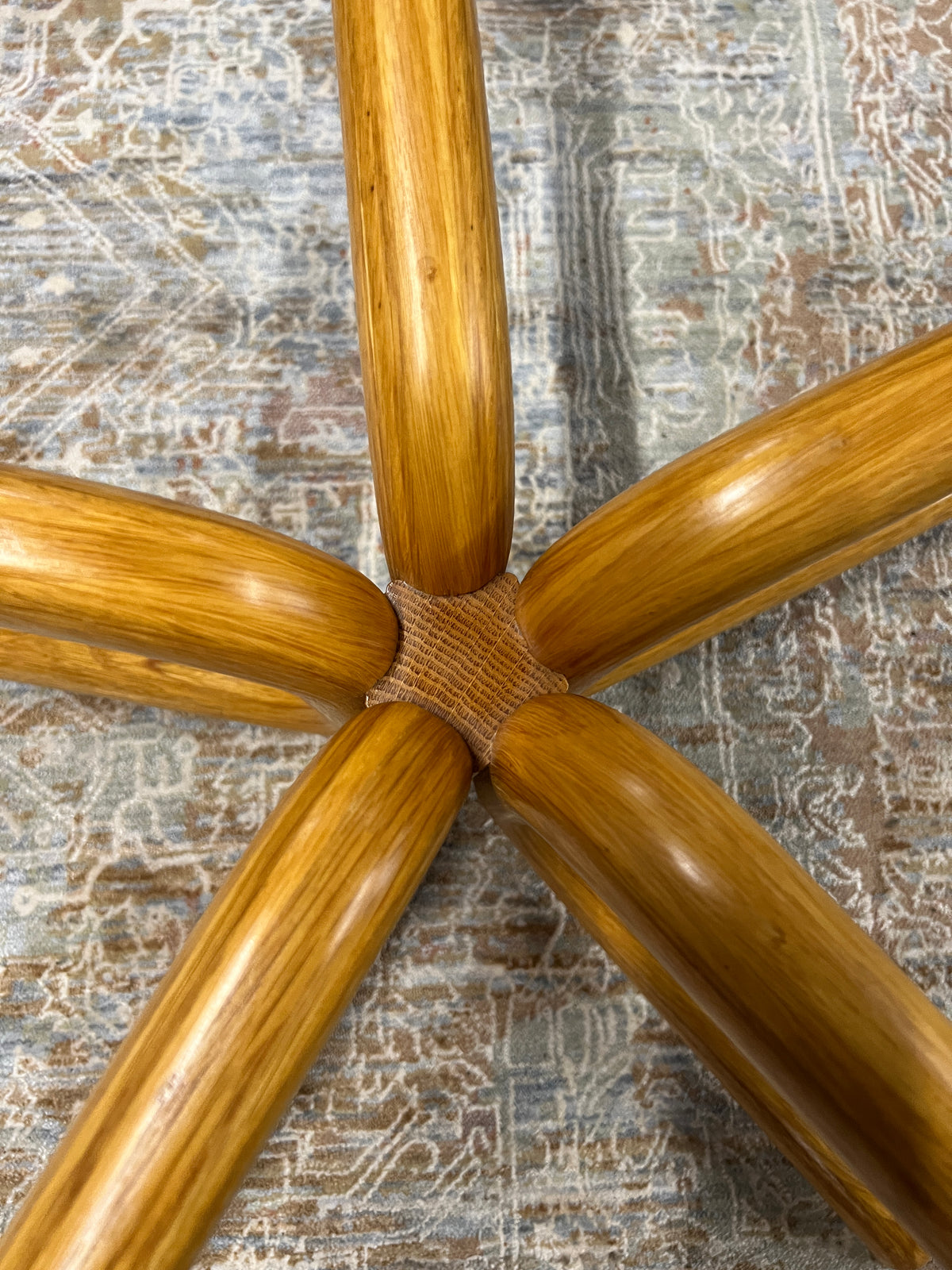 Mid-Century Bentwood Coffee Table With Glass Top, Studio Sonja Milan, Chicago, IL