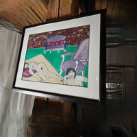 Framed Lithograph by Corneille titled "La Chambre En Luminance"