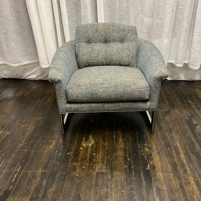 Mid-century Barrel Back Lounge Chair from Selig