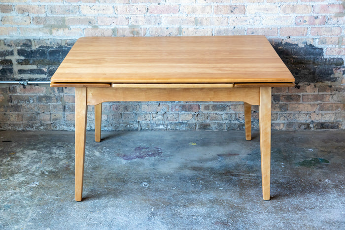 Mid-Century Dining Table with Built-in Leaves by Cushman Furniture