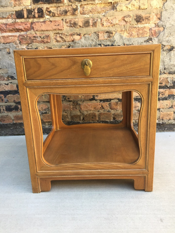 Mid-Century Michael Taylor for Baker "Far East" Nightstand or end table, Chicago, IL